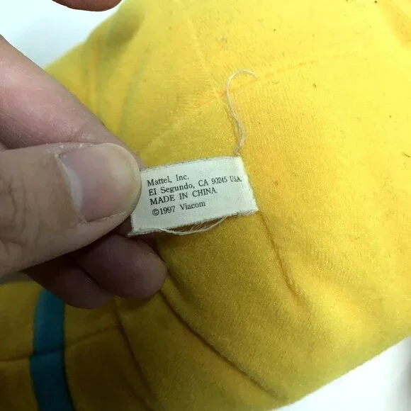 Vintage 1990s Rugrats Slumber Party Chuckie Finster Plush Doll in Pajamas - Picture 4 of 5